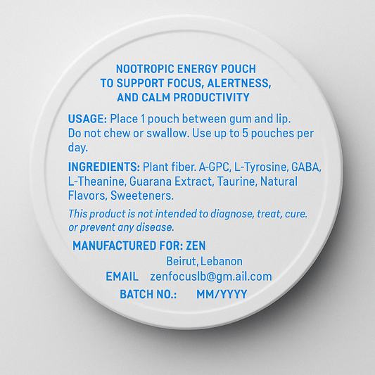 ZEN Energy Pouches | Clean Focus for Studying, Work & Gaming