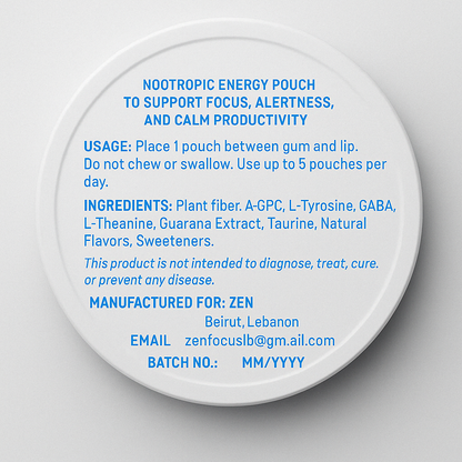 ZEN Energy Pouches | Clean Focus for Studying, Work & Gaming